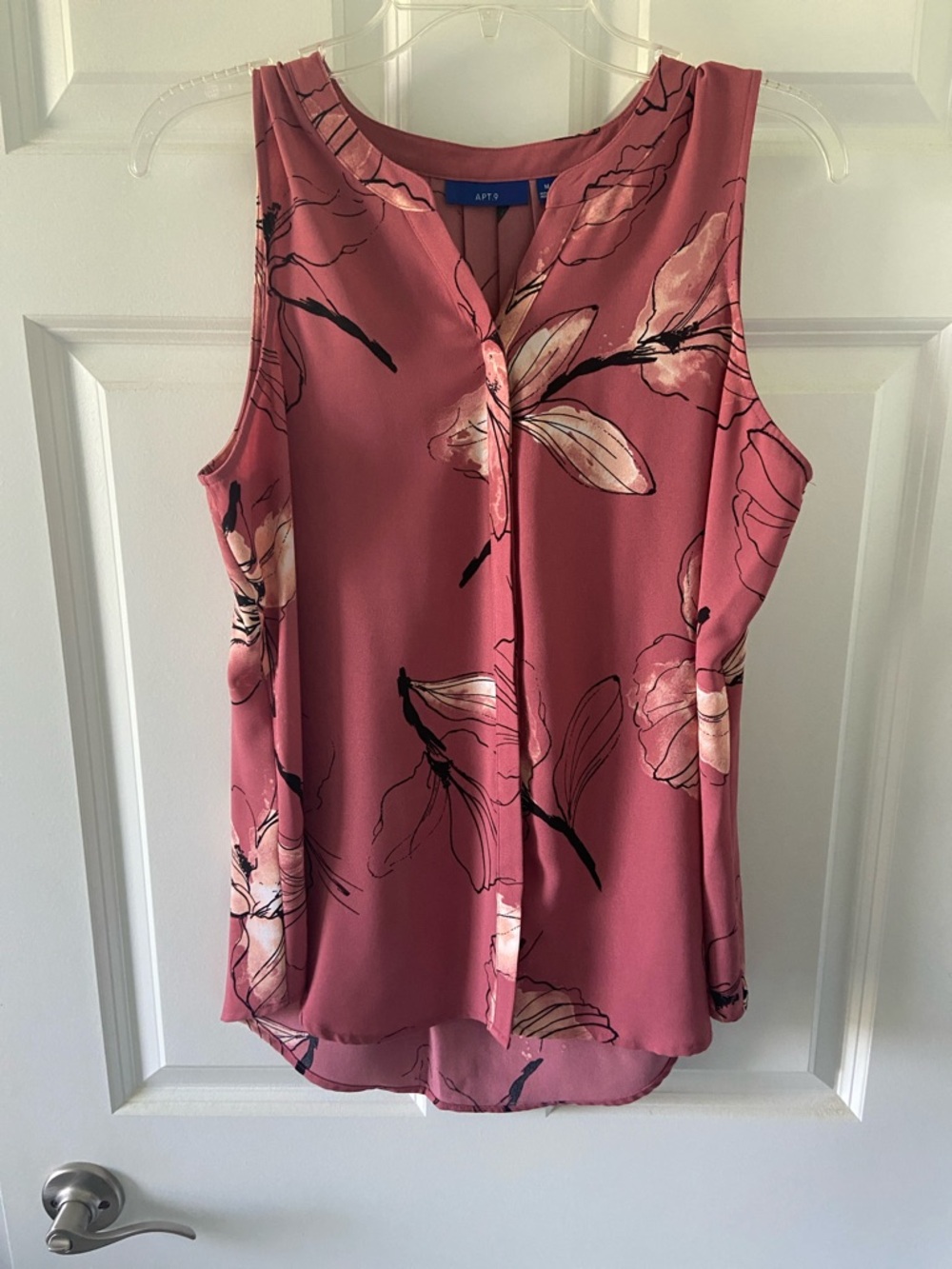 Apt. 9 Dusty Rose Floral Sleeveless Camisole